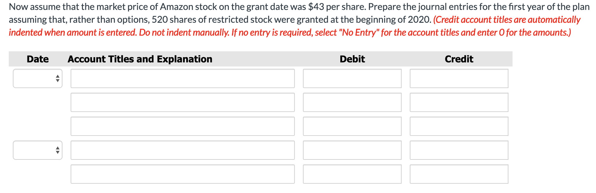 Amazon $1 par value common stock in the future at a price