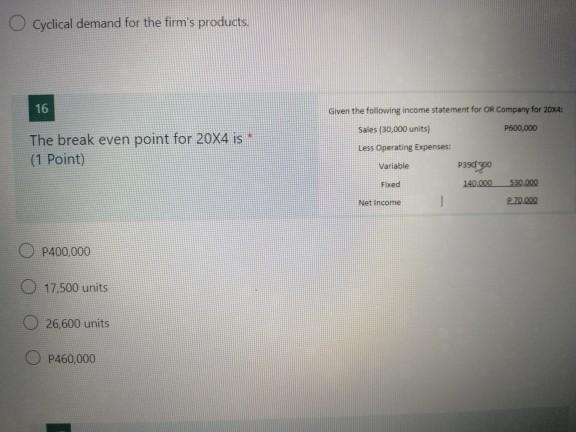 3.50x 1.95% Sales (30,000 units) Variable costs Contribution Margin Fixed Manufacturing Costs