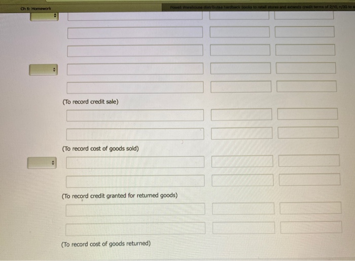 retail stores and extends credit terms of 2/10, 1/30 to all of