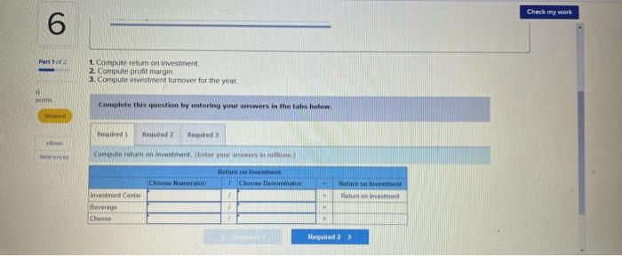 for the year ($ millions) Invested assets, beginning- Beverage division: $2695 Cheese