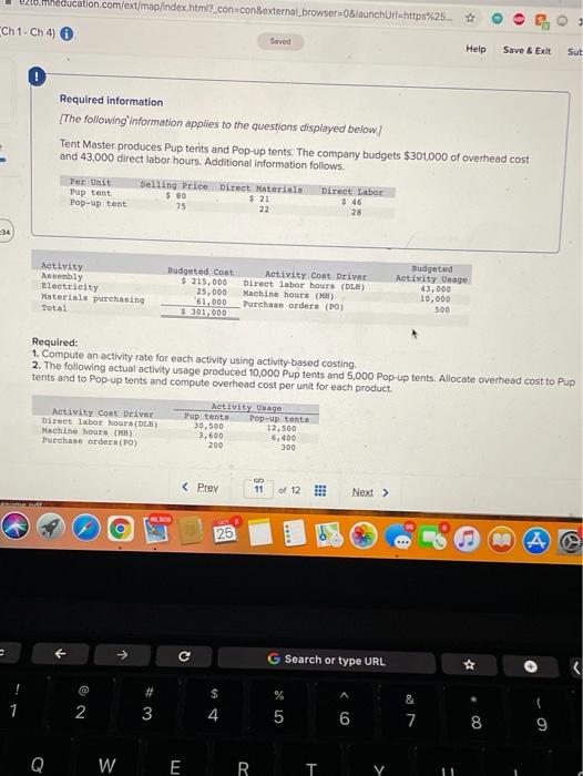  education.com/ext/map/index.html?_con=con&external_browser=0&launchUrl=https%25. Ch 1-Ch 4) 6 Saved Help Save & Exit Sut