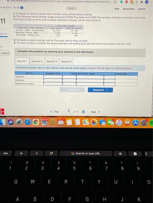0 Required information [The following information applies to the questions displayed below.)