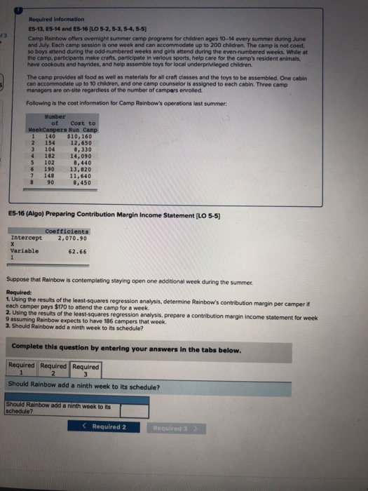 and July. Each camp session is one week and can accommodate up