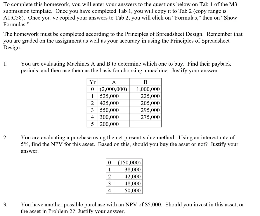  M3 Assignment (46 points)To complete this homework, you will enter your