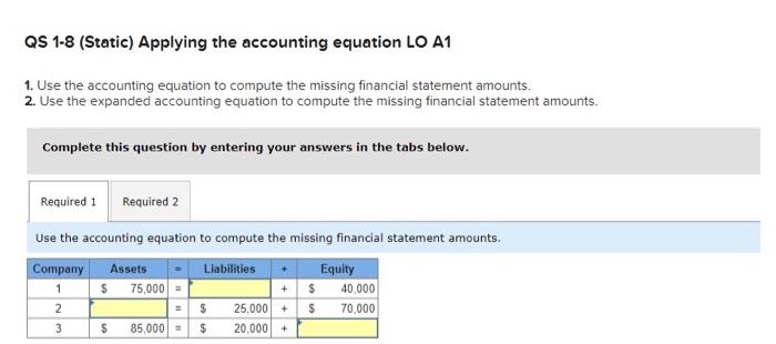 (Static) Identifying accounting users LO C1 Identify the following users as either
