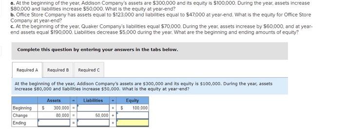 the accounting equation LO A1 1. Use the accounting equation to compute