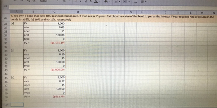 of Bonds Information Sheet Bond Valuation 1. Consider a bond issued by