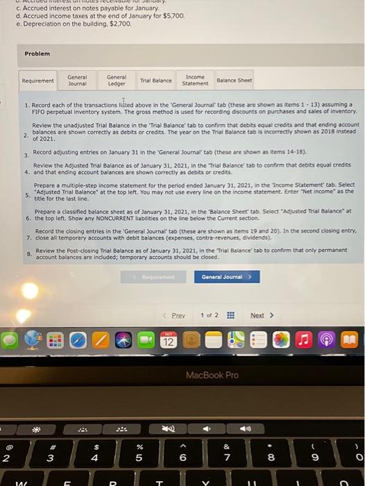January 1, 2021, the general ledger of Boomer Company includes the following