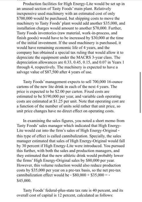 formulas and with a brief explination in how they were done. thank