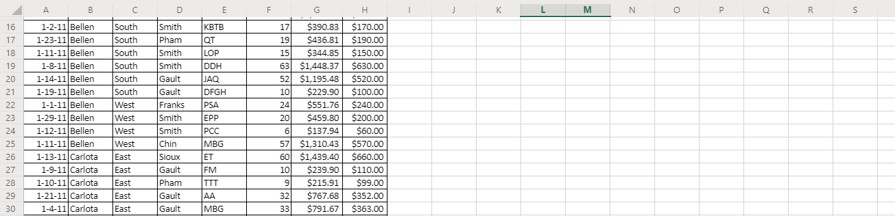 INCLUDE ALL THE FORMULAS YOU USED TO KEY IN THE EXCELL SHEET
