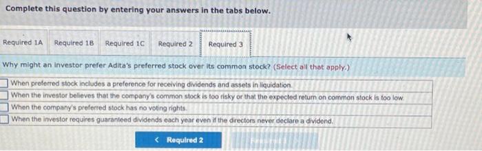 "Dividend per Preferred Share" answer to 2 decimal places.). Importanti Be sure