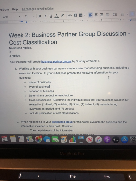  Drive All changes saved in Add-ons Help BIUA 11 Arial Week