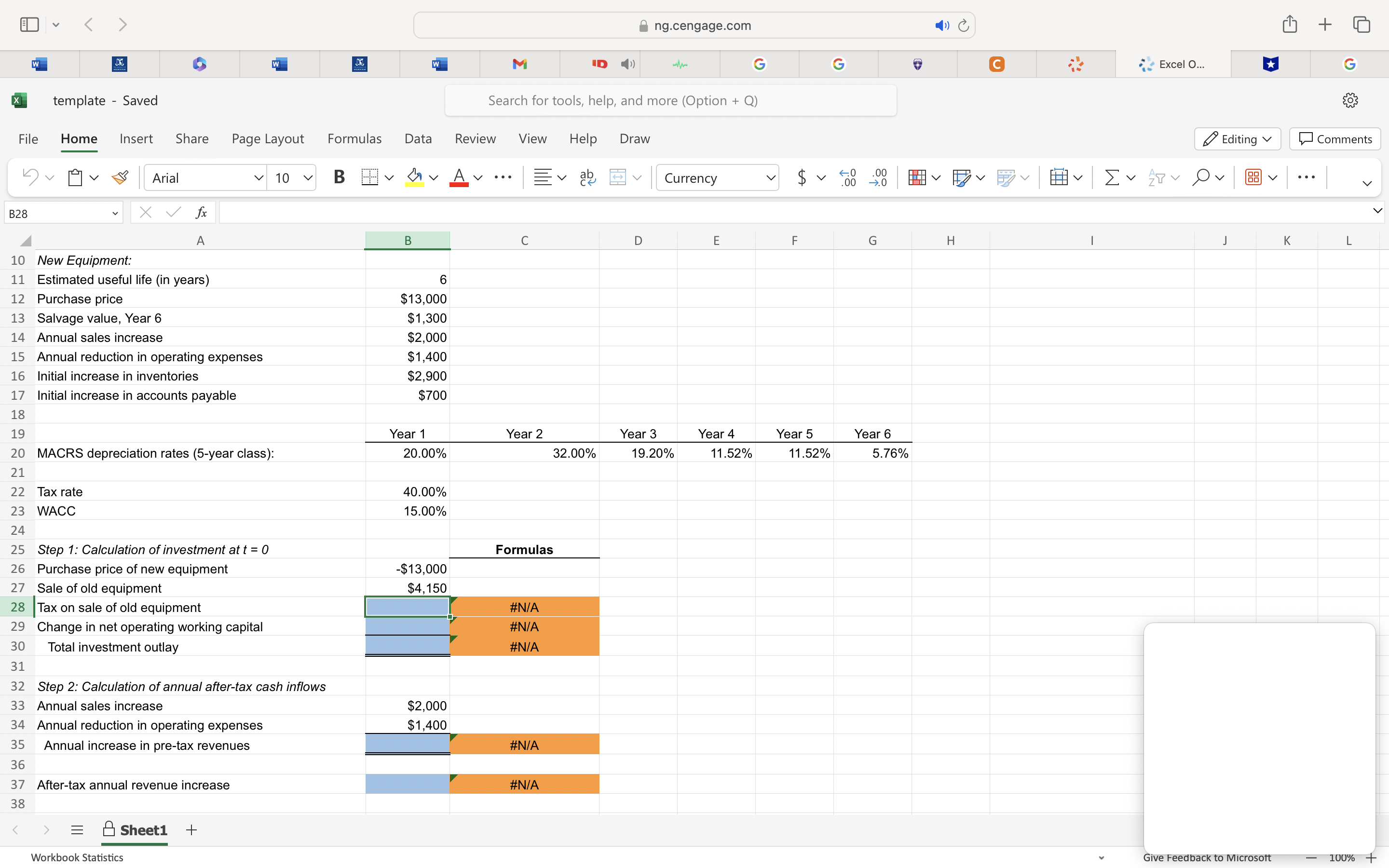  Excel Online Structured Activity: Replacement Analysis The Gilbert Instrument Corporation is