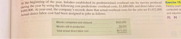 year, 2. Set up a T-account for overhead and enter the overhead