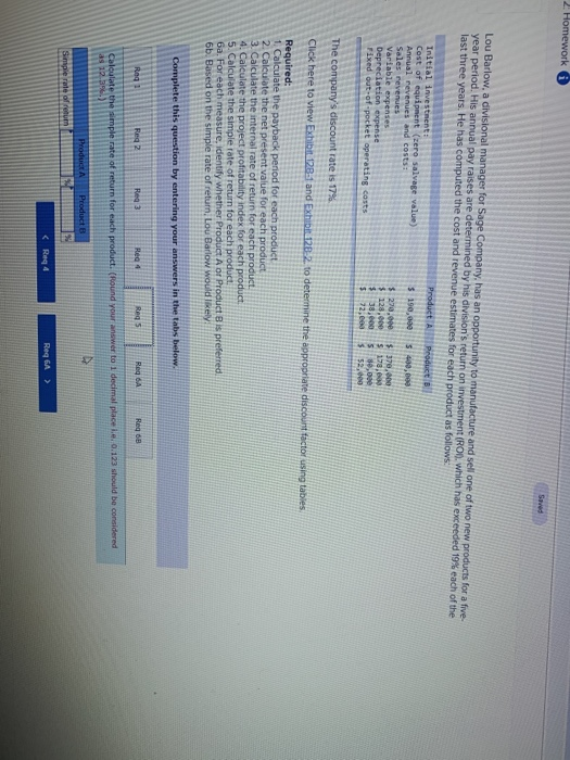 of the last three years. He has computed the cost and revenue