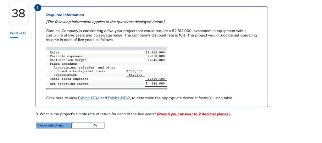 net operating income in each of five years as follows Part 1