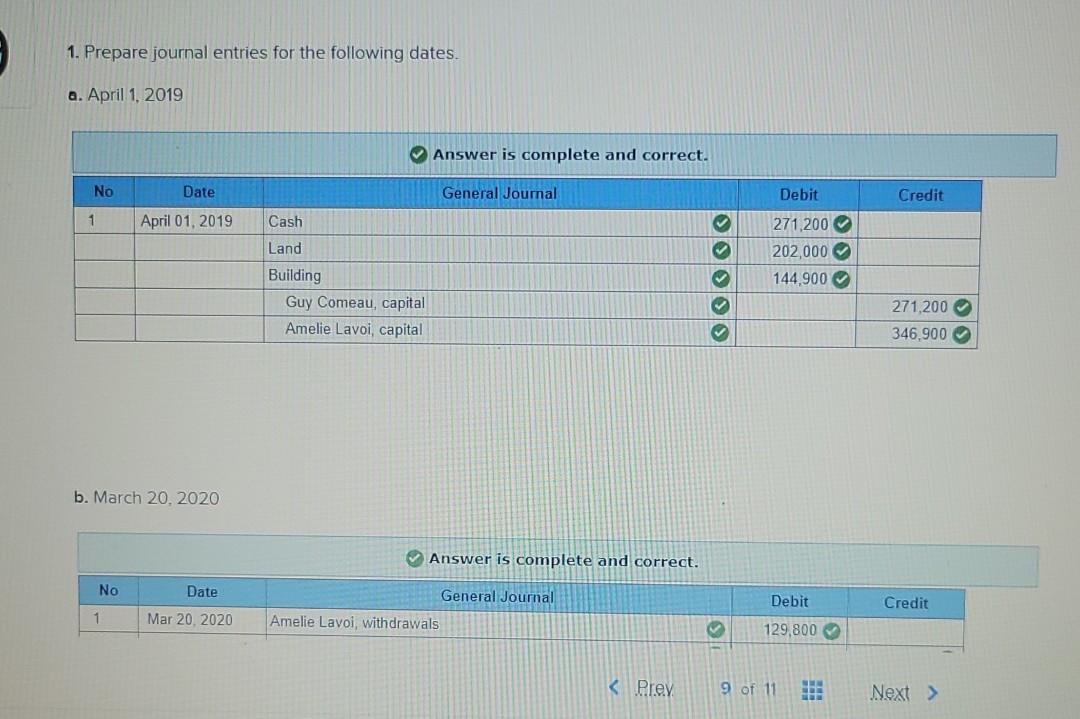 a partner LO2, 3, 4 On April 1, 2019. Guy Comeau and