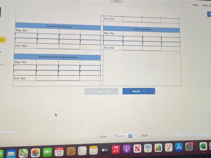 occurred during April (a) Purchased materials on account at a cost of