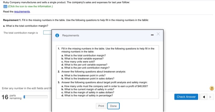icon to view the information.) Read the requirements Requirement 1. Fill in