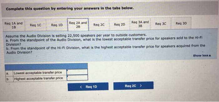 per unit Fixed costa per unit (based on capacity) Capacity in units