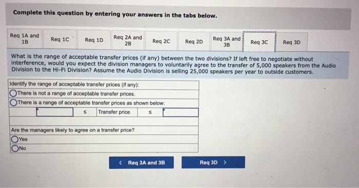 quote of $93 per speaker from another manufacturer. Sako Company evaluates division