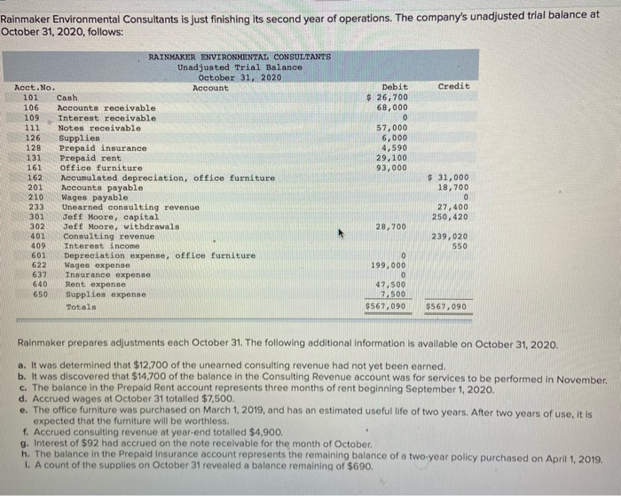  Can someone help me fill the journal entry worksheet please? Rainmaker