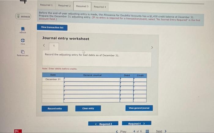 percent of those sales would be uncollectible. Required: 1. Prepare the November