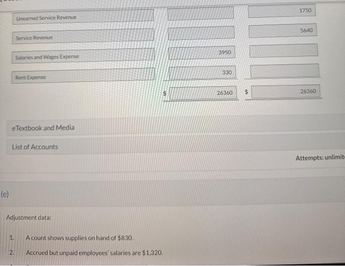 10 Paid $2.680 for salaries due employees, of which $1,460 is for