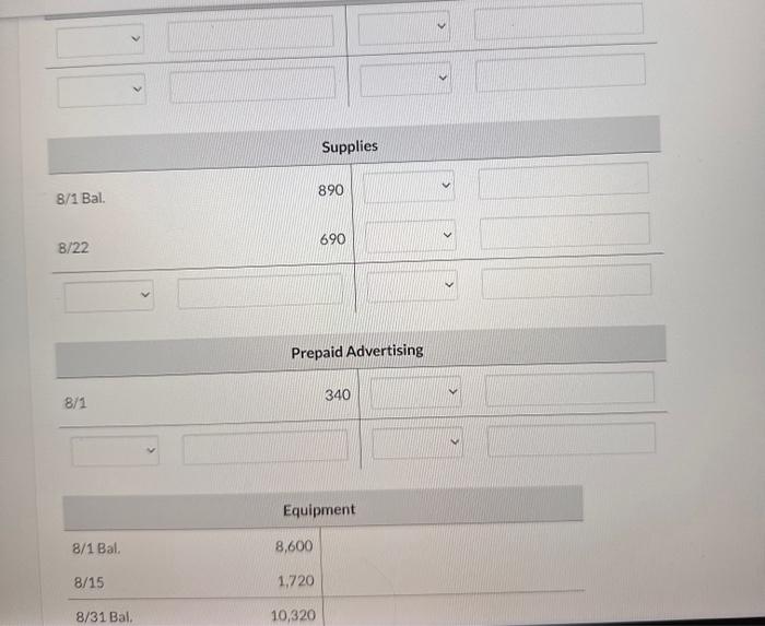 account $690. 25 Paid $2,490 cash for employees' salaries. 27 Billed customers