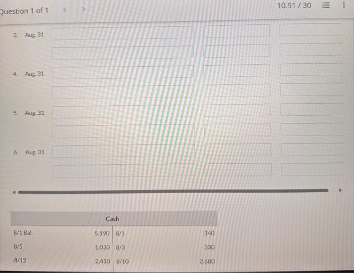 Accounts Receivable Debit Credit Notes Receivable Owner's Capital 15780 Supplies 1580 Prepaid