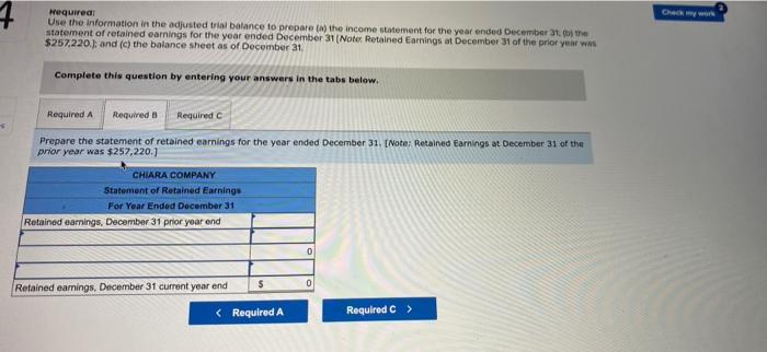 Chiara Company as of December 31 follows. Debt $ 72,500 Accounts receivable