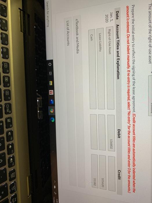 to lease robotic equipment from Xiu Inc. The following information concerns the