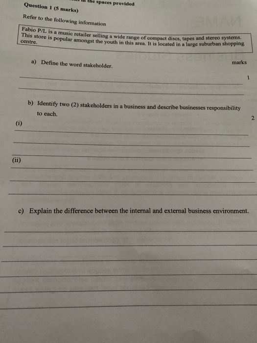 I need you guys to answer every single question in HSC style