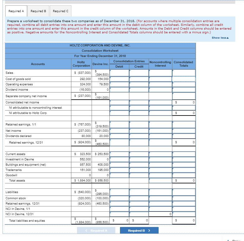 on chegg they are wrong! The Holtz Corporation acquired 80 percent of