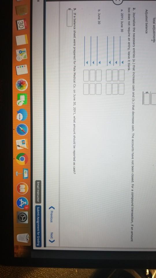 Medical Co. at June 30, 2011, indicated a balance of $13,655. The