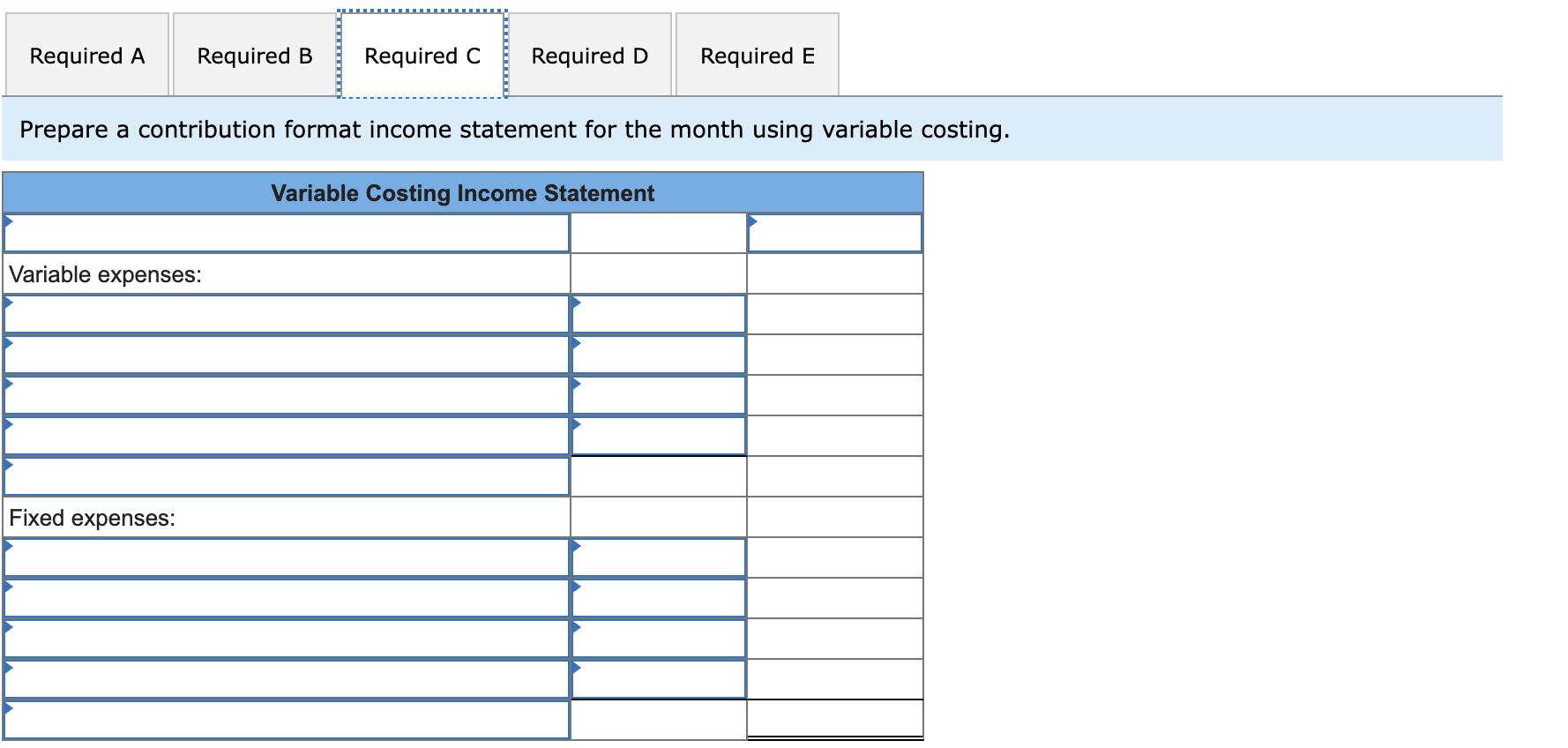 single question. Thanks! Maher Corporation, which has only one product, has provided