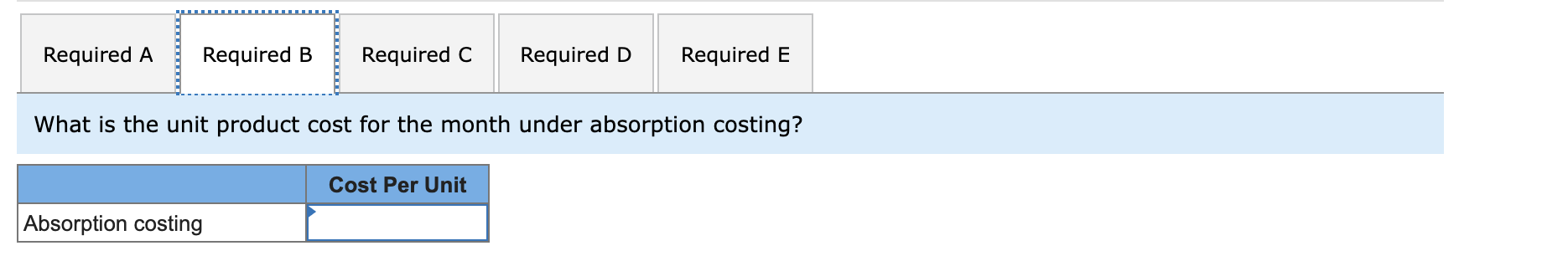 Units sold Units in ending inventory Variable costs per unit: Direct materials