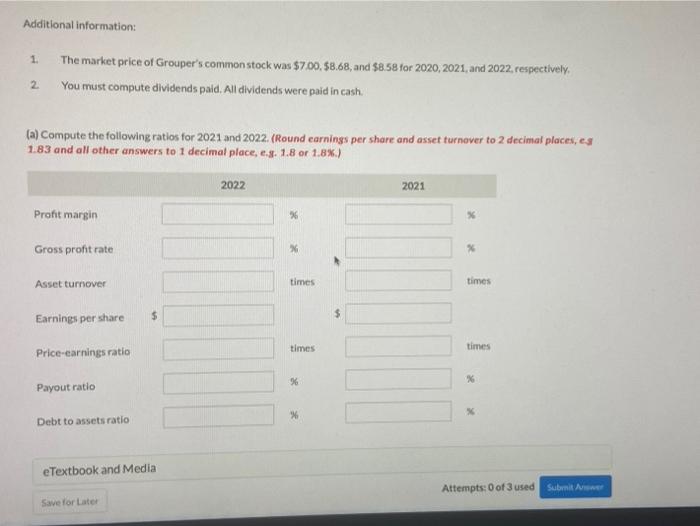 Balance Sheets December 31 2022 2021 Cash $ 31,000 $21,000 Accounts receivable