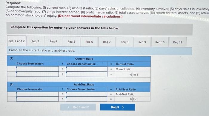 year-end financial statements of Cabot Corporation follow. (All sales were on credit: