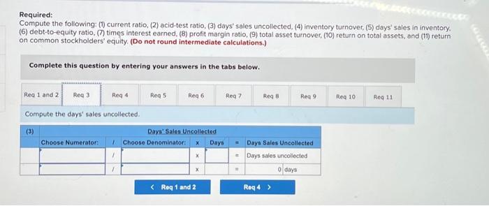 selected balance sheet amounts at December 31 of the prior year were