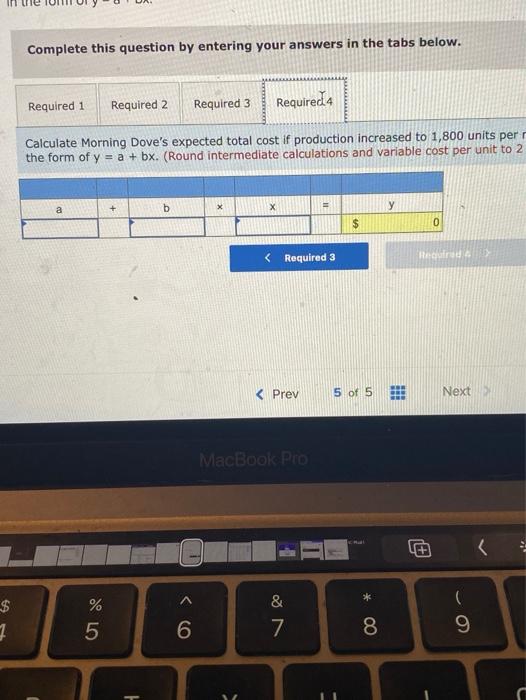 units follow. Morning Dove's utilities and maintenance costs are mixed with the