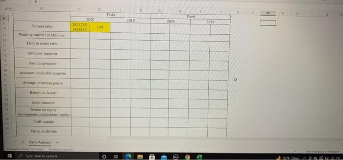 Round up you calculation to two decimal points except for working capital