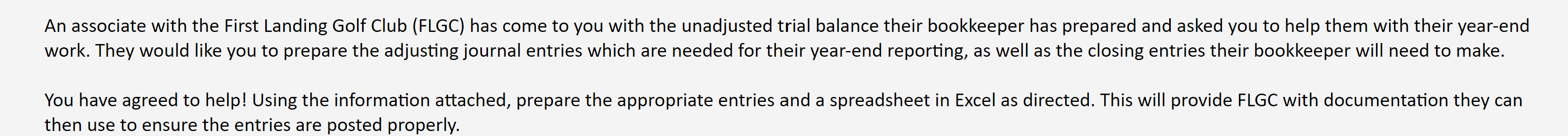  Please include equations. An associate with the First Landing Golf Club