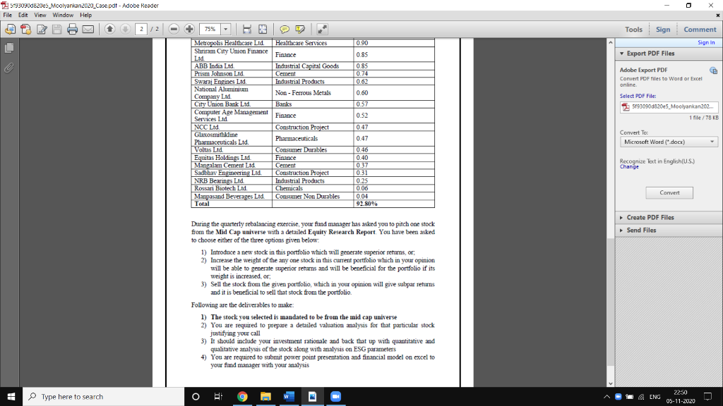 to AUM 7.17 5.66 Adobe Export PDF Convert PDF files to Word
