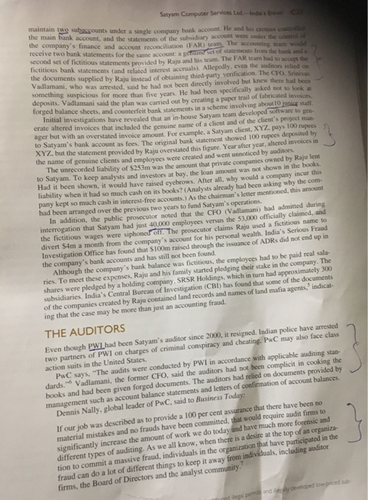 Enron Imagine that you are on the board of directors of a