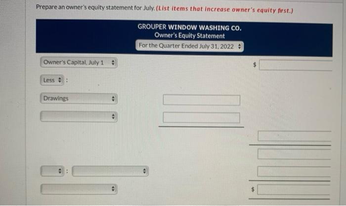 31 31 Owner withdrew $ 520 cash from the company (a) Your
