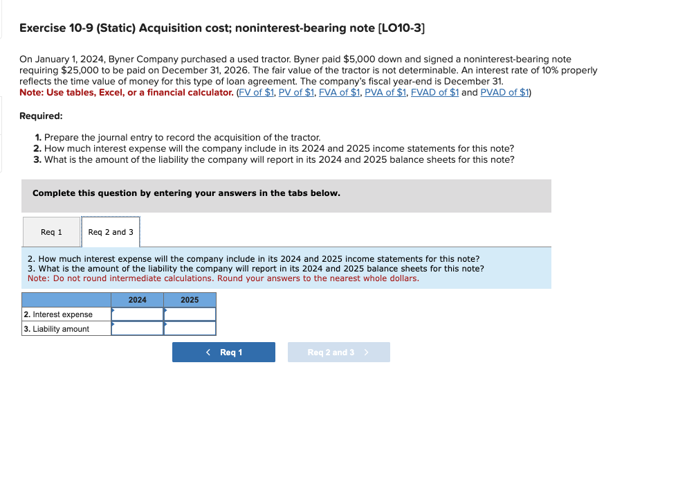  On January 1,2024, Byner Company purchased a used tractor. Byner paid
