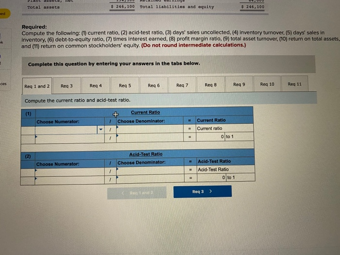 financial statements of Cabot Corporation follow. (All sales were on credit; selected