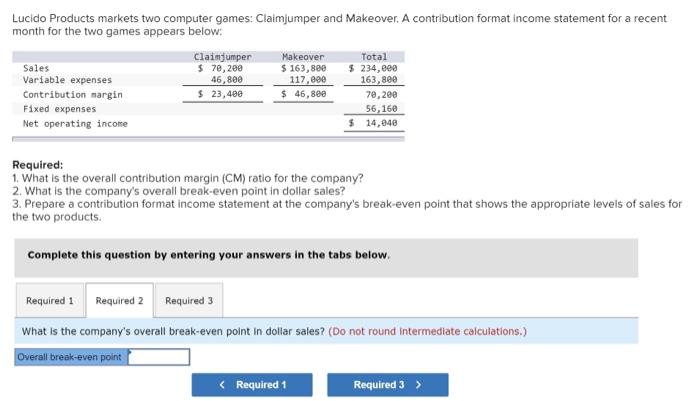 asap thanks! Lucido Products markets two computer games: Claimjumper and Makeover. A
