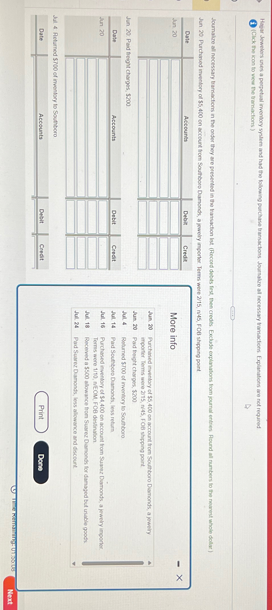  Match the accounting terms with the corresponding definitions. Definition Term a.